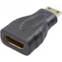 SpeaKa Professional HDMI adapter [1x HDMI-pistik C Mini - 1x HDMI-pesa] Must Kullatud pistikukontaktid (SP-7869908)
