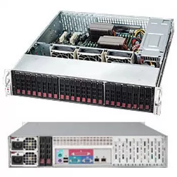 Supermicro SC216 BAC-R920LPB - raami külge kinnitatav - 2U - täiustatud, laiendatud ATX - SATA/SAS - kuumvahetusega 920 W - must