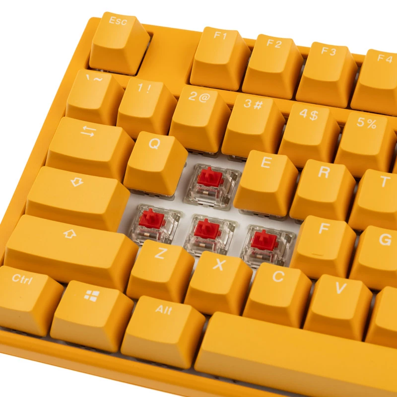 Ducky One 3 TKL klaviatuur mängimiseks USB QWERTY inglise kollane