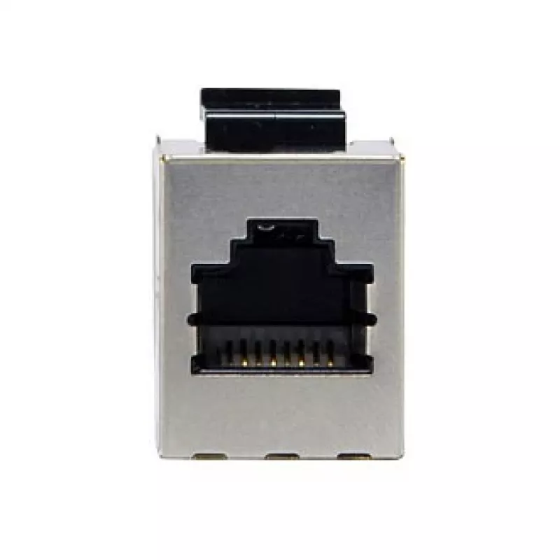 Varjestatud Cat6 Keystone Inline Coupler 8 tk komplekt, EQUIP — lame ehitus, RJ-45, 17×35,5×24,4 mm, hõbedane
