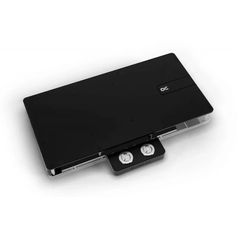 Alphacool 10270 tagakaas akrüül alumiinium kroom vask nailon must läbipaistev
