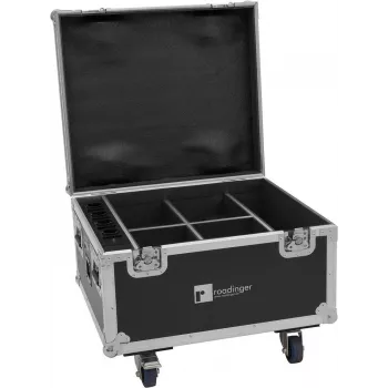 Roadinger flightcase 4× AKKU IP PAR 7 QCL WDMX laadimisfunktsiooniga mudel 31005182