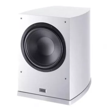 Subwoofer Heco Victa Elite SUB 252 A – kompaktne aktiivsubwoofer, valge viimistlus