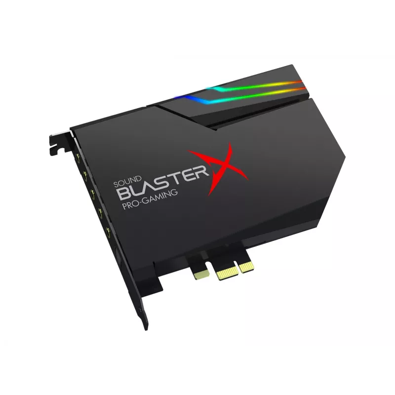Creative Sound BlasterX AE-5 Plus Must PCI-e RGB Mänguhelikaart