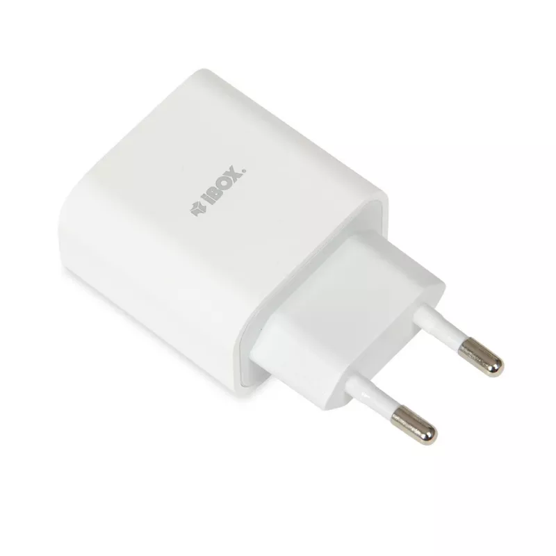 Sisemine USB USB-C kiirlaadija IBOX C-37, 20W, USB‑C PD 3.0, 3 A väljund, valge
