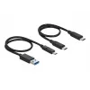 Card Reader DeLOCK USB USB-C CFasti ja SD jaoks + USB-jaotur