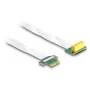 DeLOCK Riser Card PCI Express x1 isane kuni x1 pesa 90° nurga all FPC kaabliga 15 cm