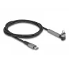 USB USB-C to Lightning laadimis- ja andmekaabel nurgelise pistikuga ja alusfunktsiooniga, DELOCK 1,5 m, 9 V 3 A (MFi)