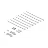 Patch-paneel DELOCK Mini Desktop RJ45 8-pordine Cat.6A varjestatud must lauale, seinale või DIN-liistule