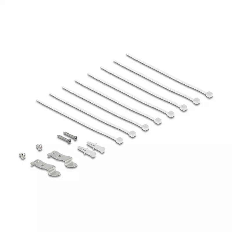 Patch-paneel DELOCK Mini Desktop RJ45 8-pordine Cat.6A varjestatud must lauale, seinale või DIN-liistule