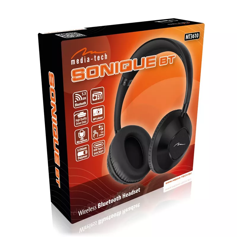 Juhtmeta kõrvaklapid SONIQUE BT MT3610