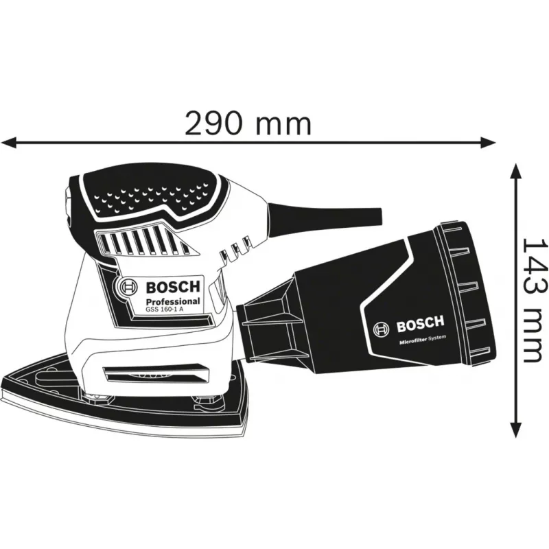 Bosch GSS 160 Multi mitmeotstarbeline lihvija 24000 RPM Mitmevärviline