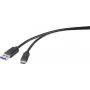 Renkforce RF-4536470 USB-kaabel 0,15 m USB 3.2 Gen 1 (3.1 Gen 1) USB A USB C Must (RF-4536470)