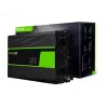 Auto võimsusmuundur roheline Cell INV22 — 1500 W, 12 V alalisvool 230 V vahelduvvooluks, 50 Hz, LED, aktiivne jahutus, must