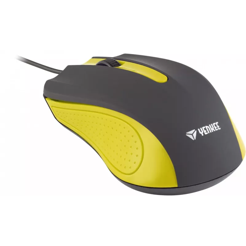 USB-juhtmega hiir, 3 nuppu, kummeeritud pind