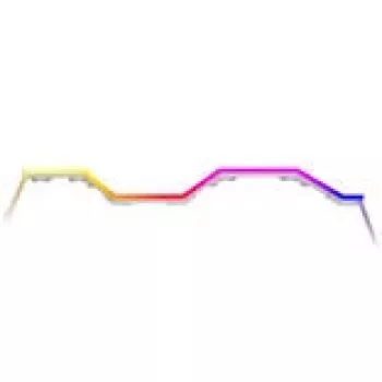 LED-riba HYTE Noodle LN70 ARGB valge — adresseeritav ARGB-valgustusriba arvutikorpustele ja meeleoluvalgustuseks