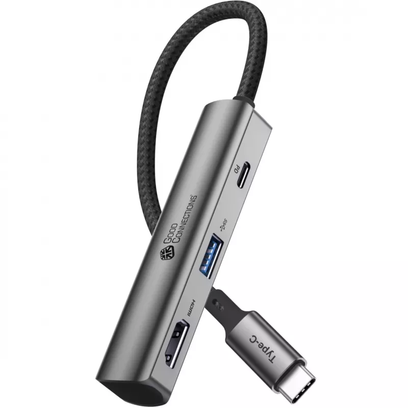 USB USB-C jaotur Alcasa HUB-C002A 5000 Mbit/s HDMI USB 3.0
