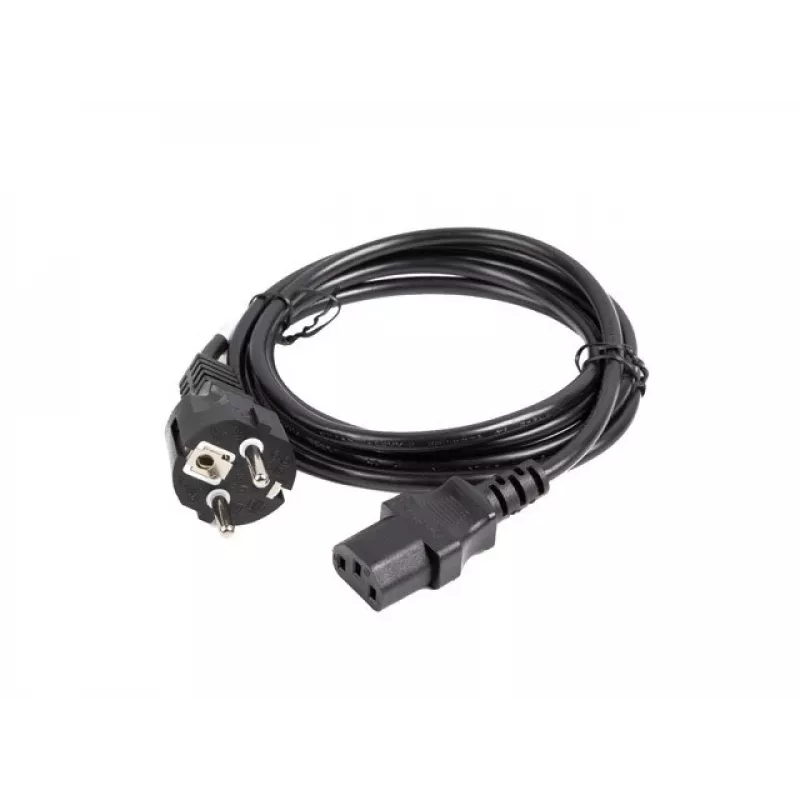 Toitekaabel LANBERG CEE 7/7 – C13 (C320) 1,8 m, sirge, must