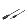 Wentronic Goobay 3,5 mm pikenduskaabel, must, 5 m - 3,5 mm pistik (3-kontaktiline, stereo) > 3,5 mm pesa (3-kontaktiline, stereo) (97122)