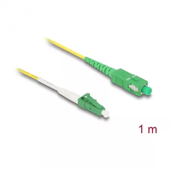 DeLOCK 83235 InfiniBand fiiberoptiline kaabel 1m LC SC OS2 kollane