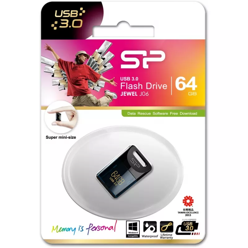 Silicon Power 64 GB USB-mälupulk USB Type-A 3.2 Gen 1 Jewel J06