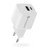Seinalaadija everActive SC-330Q 1x USB-A ja 1x USB-C pesaga, 20 W, valge
