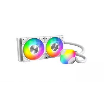 AIO vesijahutus Montech Hyper Flow ARGB 240 mm Valge — 240 mm radiaator, ARGB valgustus, valge viimistlus
