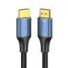Vention puuvillase punutisega HDMI-A isane-isane HD kaabel 8K 5 m sinine alumiiniumisulamist tüüp