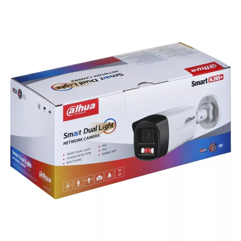 Dahua Technology 4MP Entry Smart Dual Light Fixed-focal Bullet võrk Camera