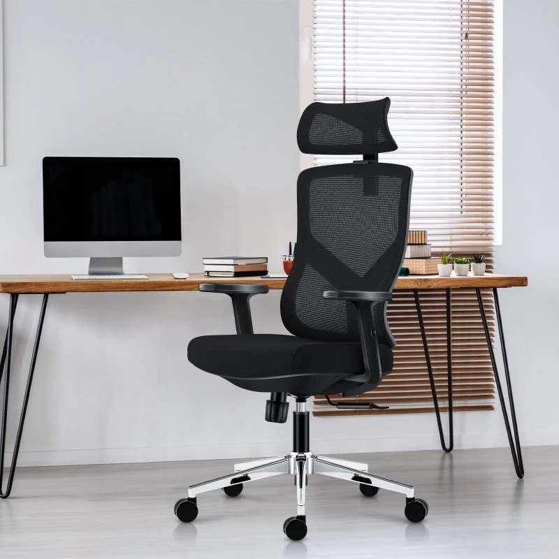 Kontori pöördtool mark adler Manager 3.3 Must — ergonoomiline disain, pöördalus