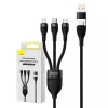 USB-kaabel Baseus CASS030101 1,2 m USB A/USB C USB C/Micro-USB B/Lightning must