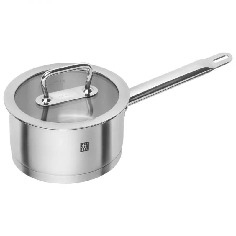 Keedunõude komplekt ZWILLING 65120-005-0 — 5-osaline roostevabast terasest kastrulite komplekt, kaantega, ahju- ja nõudepesumasinakindel, mittenakkuva kattega, max 200°C