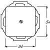 BUSCH-JAEGER Blindabdeckung 2538-212 Duro 2000 SI Tragring weiss 2538-212 (1715-0-0218)