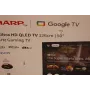 Sharp QLED 50HR7265E 50-tolline 4K Ultra HD nutiteler Google TV-ga, 144 Hz, Dolby Vision, Dolby Atmos, keskalus, must