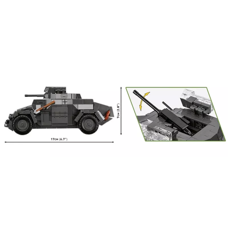 Cobi Blocks Sd.Kfz 222 mudelikomplekt COBI-2657 — 502 klotsi