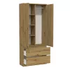 Topeshop SZAFA MALWA ART bedroom wardrobe/closet 5 shelves 2 uks(s) tamm