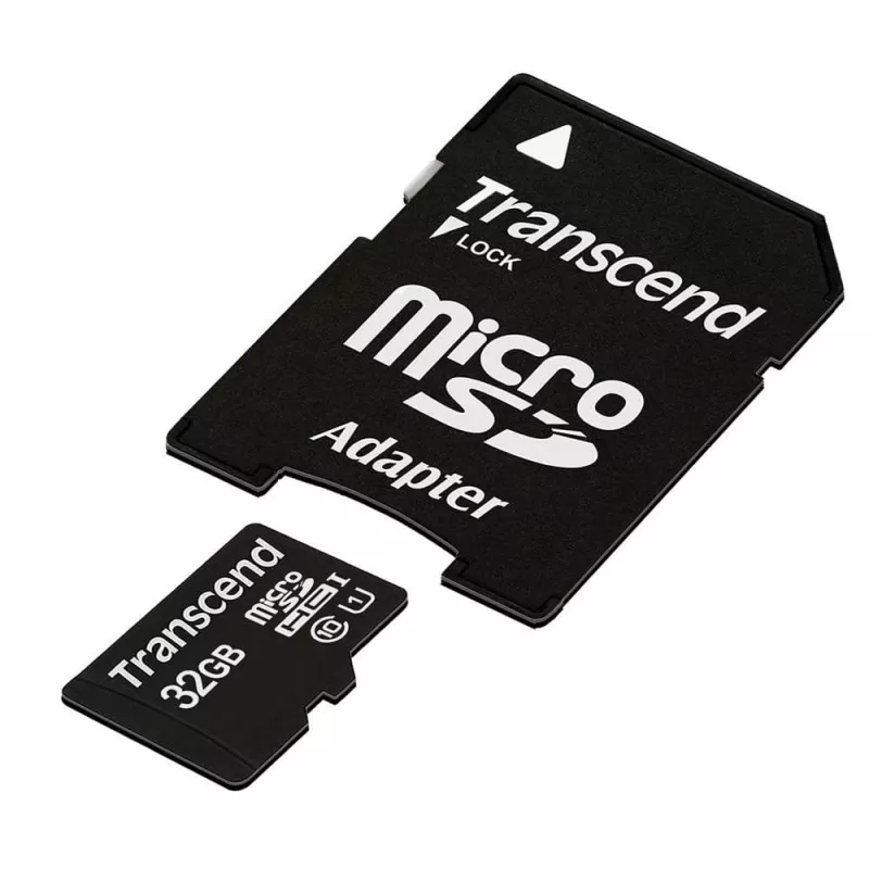 MÄLUKAART MICRO SDHC 32GB ADAPTERIGA/CLASS10 TS32GUSDU1 TRANSCEND
