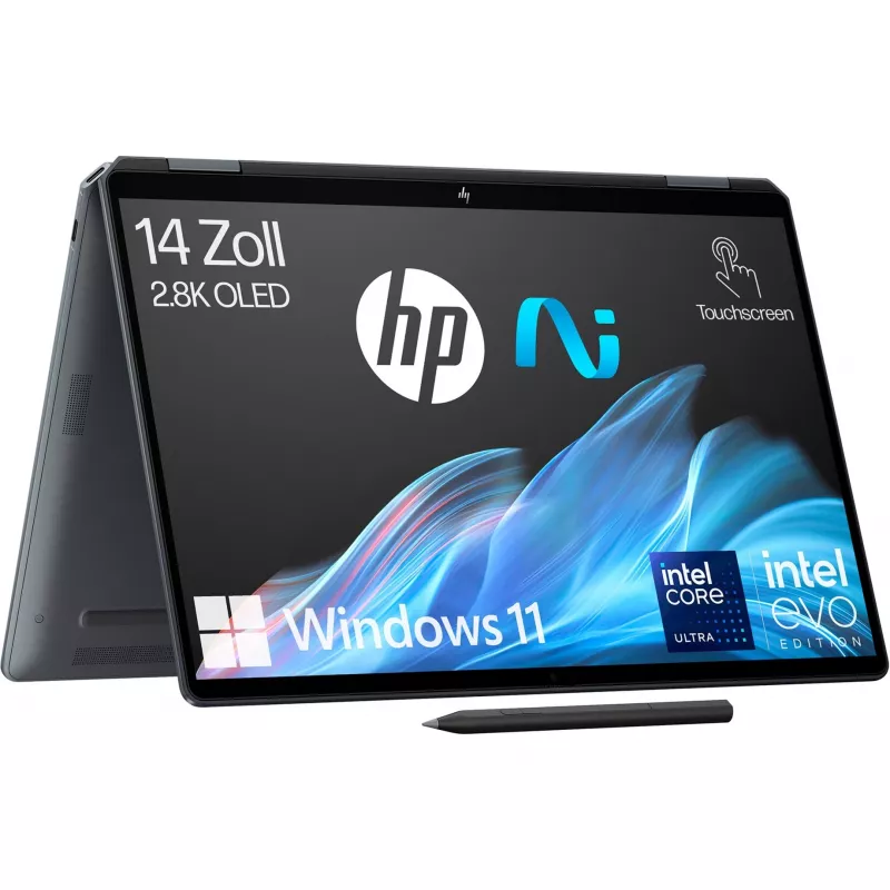 HP - OmniBook Ultra Flip 14-fh0079ng, Intel Core Ultra 7, 35,6 cm (14), 2880 x 1800 pikslit, 32 GB, 2 TB, Windows 11 Home - OmniBook Ultra Flip sülearvuti 14-fh0079ng Windows 11 Home 14