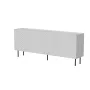 Kummut Cama LUCCA 4D, 200x40x80 cm, valge, puitlaastplaat, 16 mm raam