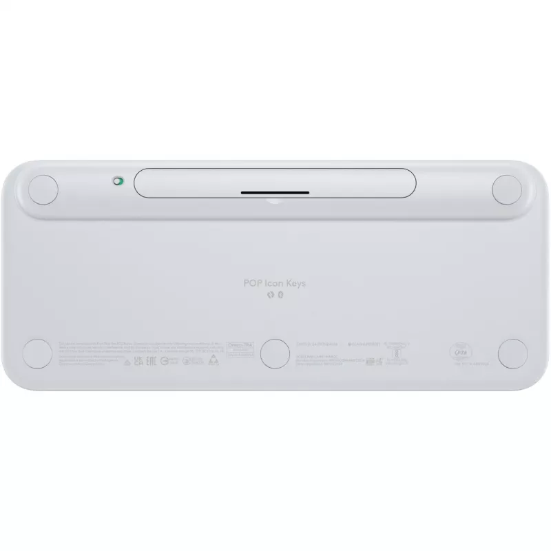 Logitech POP Icon Keys - klaviatuur - juhtmevaba - Bluetooth LE - QWERTY - USA rahvusvaheline - valge, oranž (920-013072)