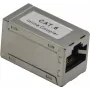 Keystone-sildur helos 307454 — varjestatud CAT6 RJ45 emane-emane, hõbedane viimistlus