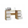 KUBA Kirjutuslaud artisan tamm/valge komplekt