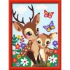 Värvi-numbrite-järgi komplekt Ravensburger CreArt Happy Deer — nummerdatud lõuendimaalimiskomplekt