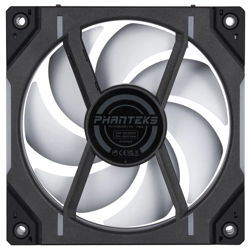 Fan Phanteks D30-120 12cm Must 250-2000 RPM Fluid Dynamic Bearing