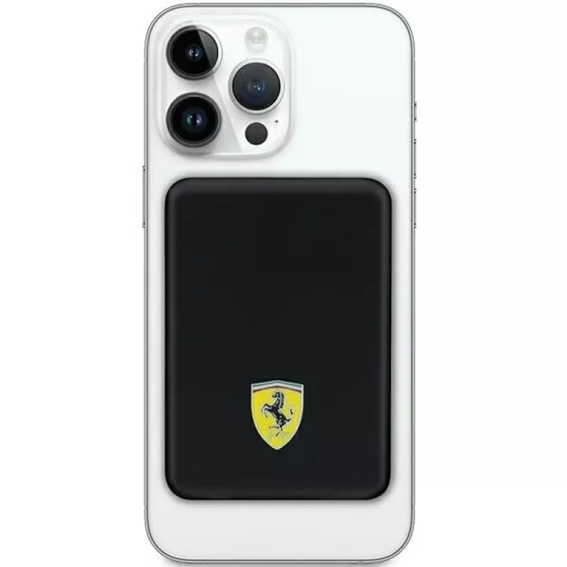 Ferrari Võimsusbank FEPB5MNCAK 15W 5000mAh Must/Must Metal Logo MagSafe