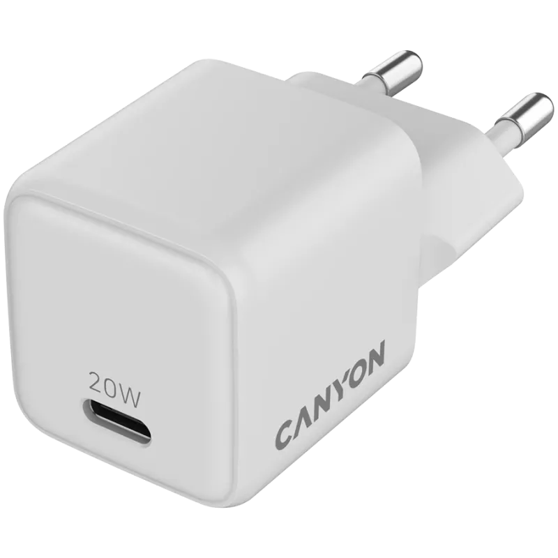 CANYON laadija CU20C GaN 20W 1xPD EU Valge