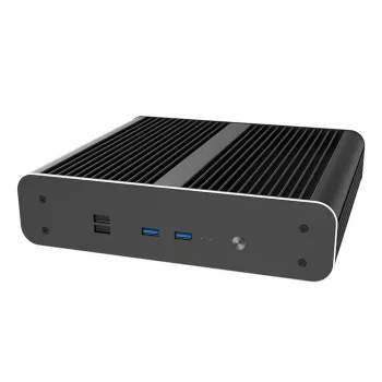 Arvutikorpus Akasa Euler CTX ventilaatorita minikorpus Thin Mini-ITX - Must