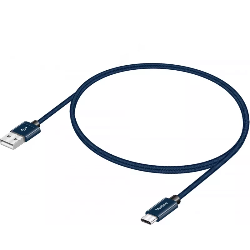 Kaabel YENKEE YCU 301 BE USB-A 2.0/USB-C 1m Lilla