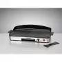 Elektriline lauagrill Rommelsbacher BBQ 2003 — 1900 W, 50×25 cm, sooneline + Teppanyaki, reguleeritav termostaat, hõbedane/must