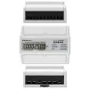 Qoltec kolmefaasiline kahesuunaline elektrooniline arvesti | DIN-rööpale paigaldatav energiatarbimise arvesti | 400V | 100A | LCD | 4P